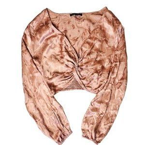 Pink Floral Vintage Blouse